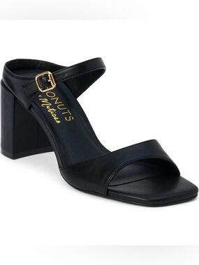 NEW coconuts by Matisse Black Block Heel with Ankle Strap